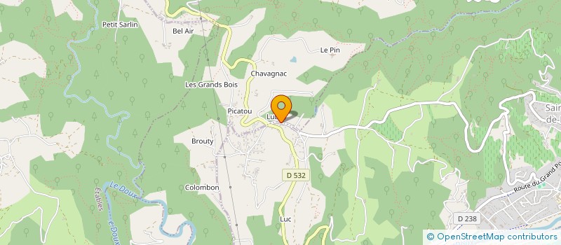 localisation de l'entreprise LAITS AFFINES  SAINT-JEAN-DE-MUZOLS