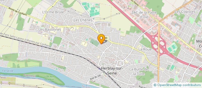 localisation de l'entreprise LAJ  HERBLAY-SUR-SEINE