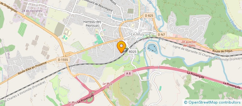 localisation de l'entreprise LAJ  LE MUY