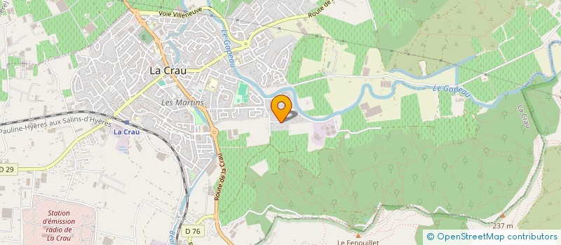 localisation de l'entreprise LAJANE  LA CRAU