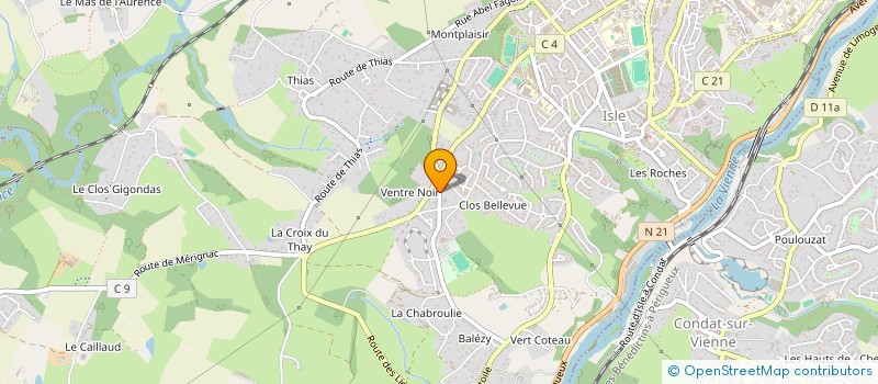 localisation de l'entreprise LAJARTHE à ISLE