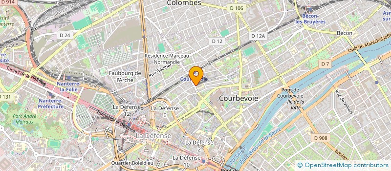 localisation de l'entreprise LAJAZ à COURBEVOIE