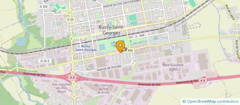 localisation de l'entreprise LAJE HOLDING à BUSSY-SAINT-GEORGES