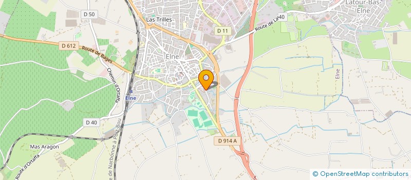 localisation de l'entreprise LAJEAN  ELNE