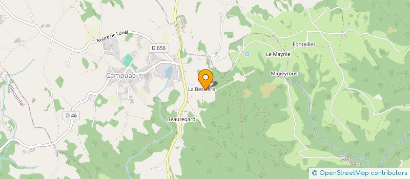 localisation de l'entreprise LAJENI  CAMPUAC