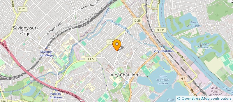 localisation de l'entreprise LAJILI HOLDING à VIRY-CHATILLON