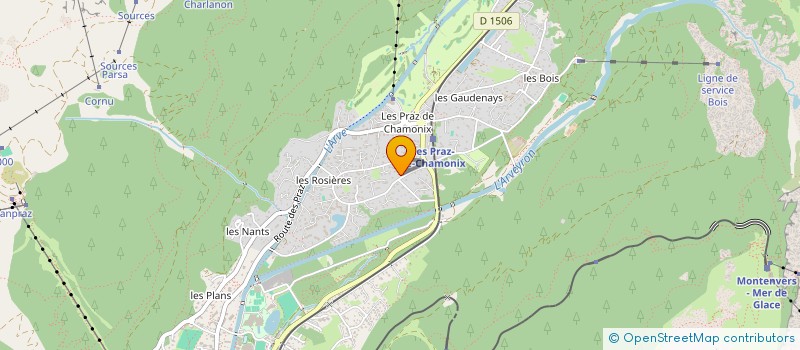 localisation de l'entreprise LAJILM IMMOBILIUM à CHAMONIX-MONT-BLANC
