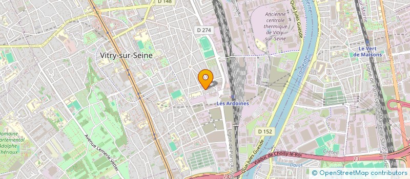 localisation de l'entreprise LAJL à VITRY-SUR-SEINE