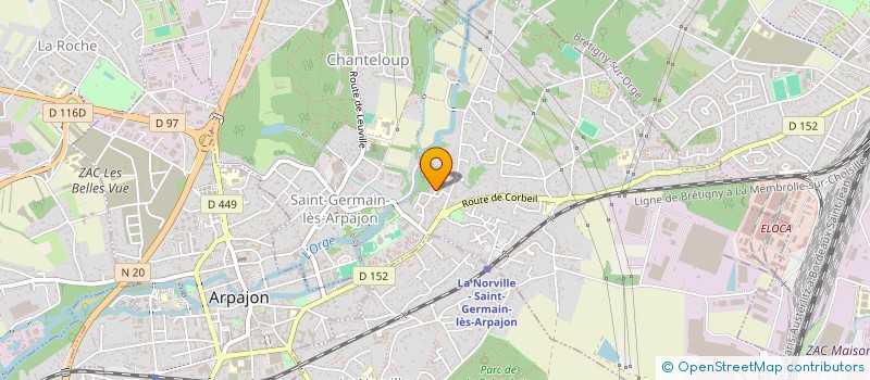 localisation de l'entreprise LAJNET à SAINT-GERMAIN-LES-ARPAJON