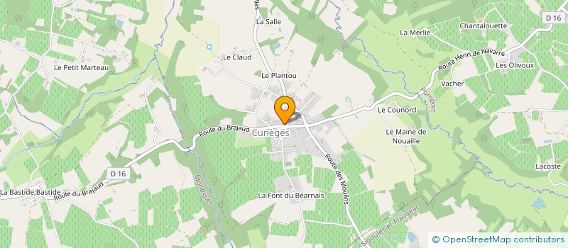 localisation de l'entreprise LAJOIE  ROUFFIGNAC-DE-SIGOULES