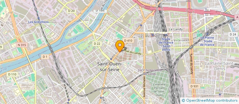 localisation de l'entreprise LAJOIE à SAINT-OUEN-SUR-SEINE