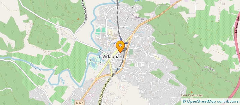 localisation de l'entreprise LAJOIE  VIDAUBAN