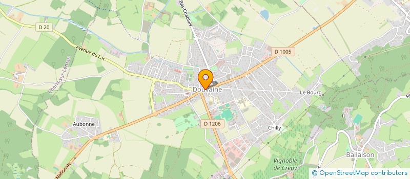 localisation de l'entreprise LAJPMC  DOUVAINE