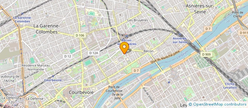 localisation de l'entreprise LAJU PARIS  COURBEVOIE