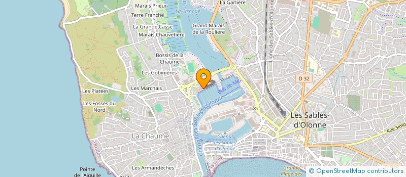 localisation de l'entreprise LAJUMEL à LES SABLES D'OLONNE