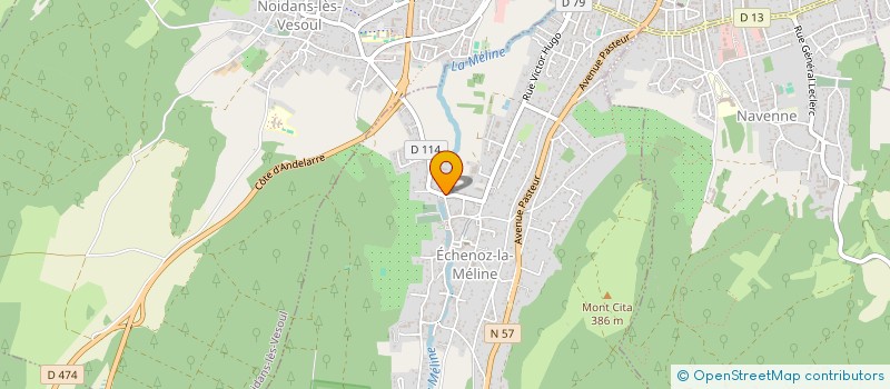 localisation de l'entreprise LAK à ECHENOZ-LA-MELINE
