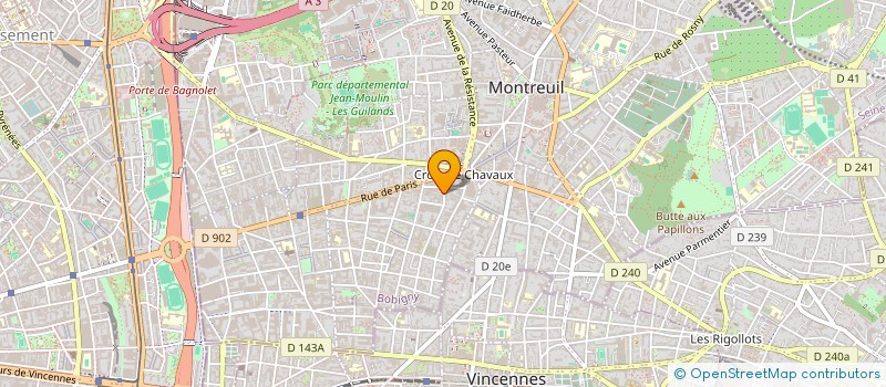 localisation de l'entreprise LAKANT à MONTREUIL