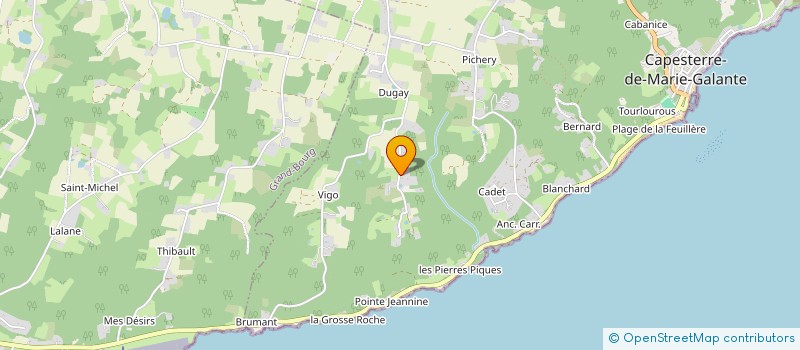 localisation de l'entreprise LAKAZA  CAPESTERRE-DE-MARIE-GALANTE