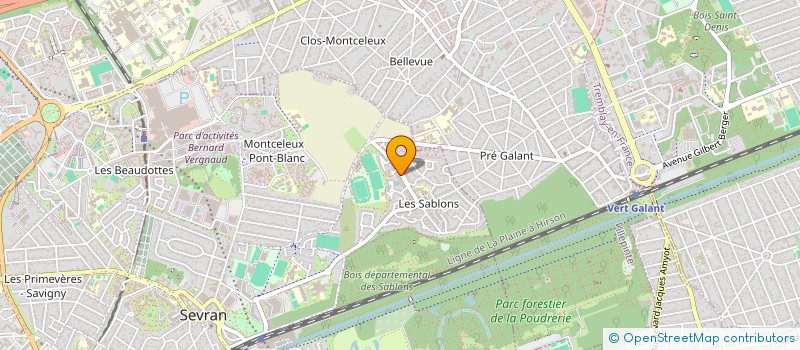 localisation de l'entreprise LAKHAL à SEVRAN
