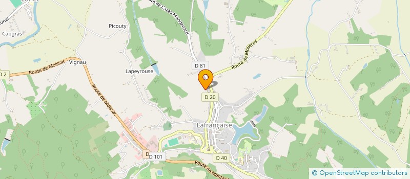 localisation de l'entreprise LAKILA  LAFRANCAISE