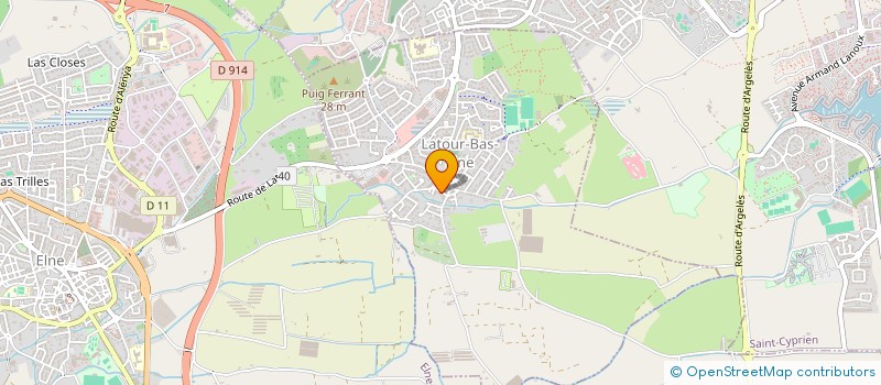 localisation de l'entreprise LAKOTA  LATOUR-BAS-ELNE