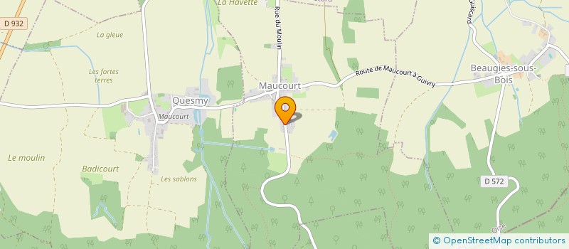 localisation de l'entreprise LAKOU CARJUSTE 1837  MAUCOURT