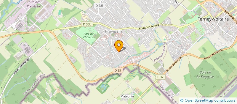 localisation de l'entreprise LAKRAA à PREVESSIN-MOENS