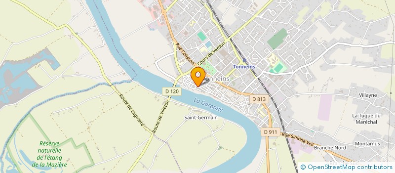 localisation de l'entreprise LAKRIFA  TONNEINS