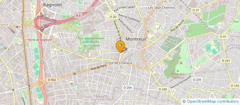 localisation de l'entreprise LAL à MONTREUIL