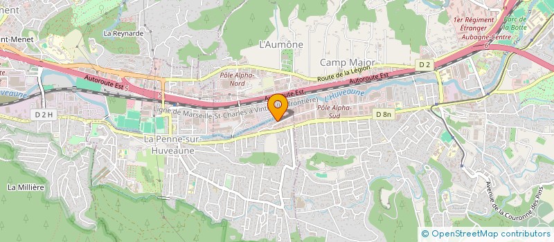 localisation de l'entreprise LAL  LA PENNE-SUR-HUVEAUNE