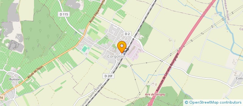 localisation de l'entreprise LAL CHAUX  CORGOLOIN