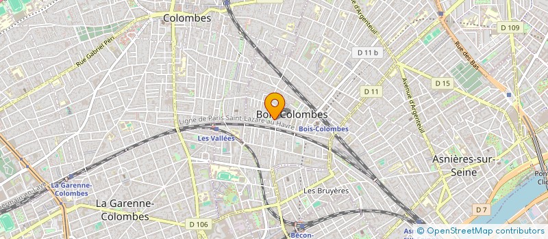 localisation de l'entreprise LAL INVEST à BOIS-COLOMBES