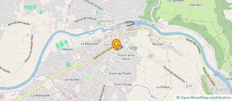 localisation de l'entreprise LALA-NOBLET  SAINT-JUERY