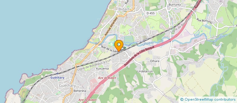 localisation de l'entreprise LALABIBA  BIDART