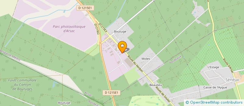 localisation de l'entreprise LALAGUE  ARSAC