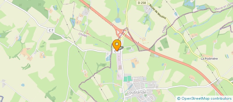 localisation de l'entreprise LALALANDE  MAULEON