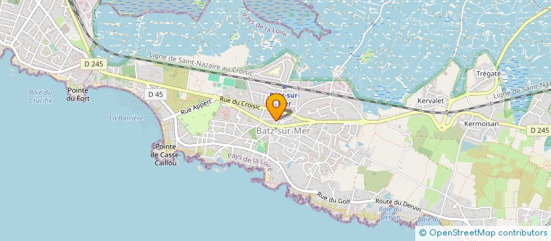 localisation de l'entreprise LALALISTE à BATZ-SUR-MER