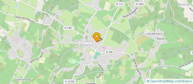 localisation de l'entreprise LALANDE BETA  SAINT-CAPRAIS-DE-BORDEAUX