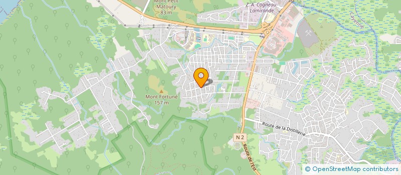 localisation de l'entreprise LALANNE BTP à MATOURY