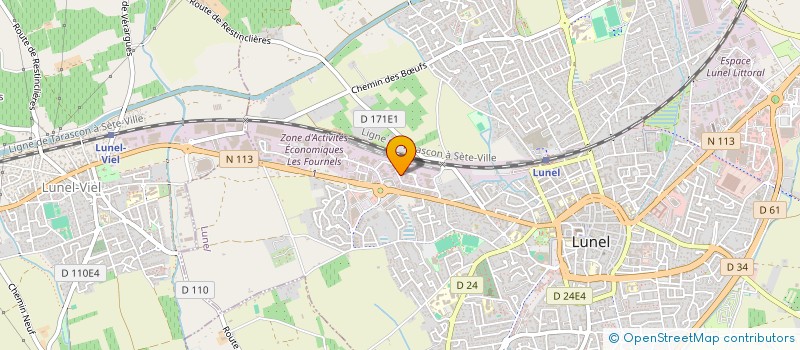 localisation de l'entreprise LALANNE-RAYNAL  LUNEL