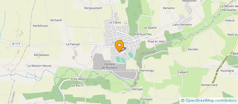 localisation de l'entreprise LALAO  PLUMELIN