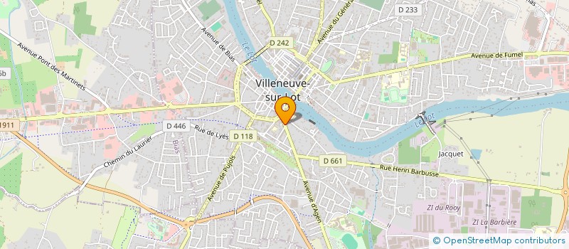 localisation de l'entreprise LALAURIE J ET LALAURIE R M EPS  VILLENEUVE-SUR-LOT