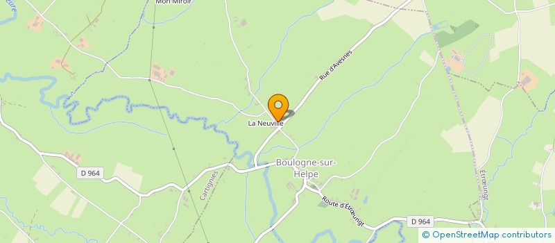 localisation de l'entreprise LALAUT TRAITEUR à BOULOGNE-SUR-HELPE
