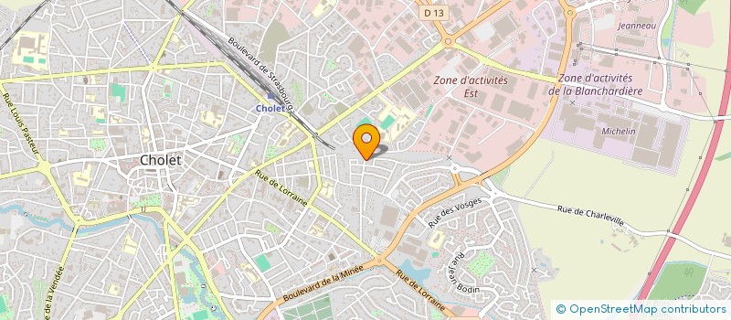 localisation de l'entreprise LALE 44 à CHOLET