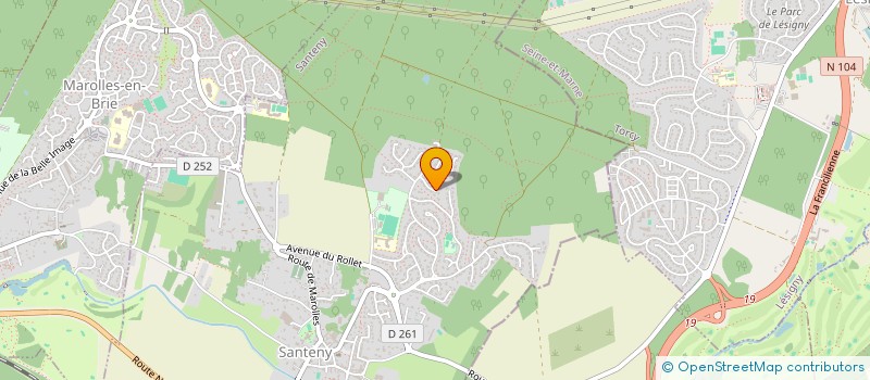 localisation de l'entreprise LALEUF SCI  SANTENY