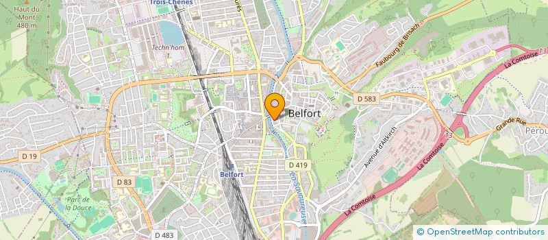 localisation de l'entreprise LALEVADE à BELFORT