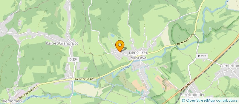 localisation de l'entreprise LALEVEE CHRISTOPHE ET FILS  NEUVILLERS-SUR-FAVE