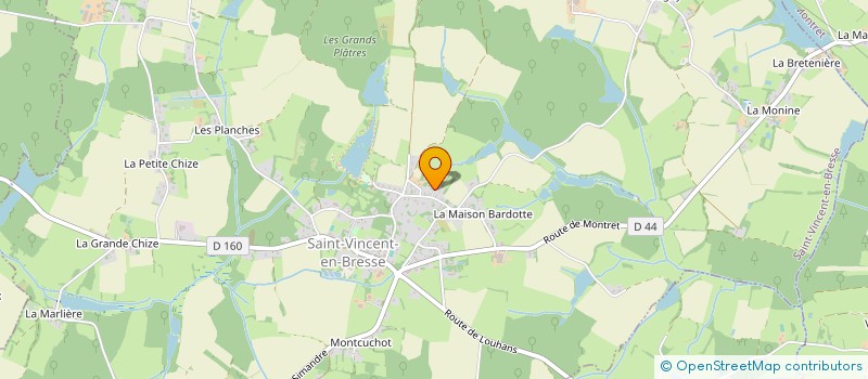 localisation de l'entreprise LALI  SAINT-VINCENT-EN-BRESSE