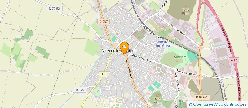 localisation de l'entreprise LALIE LA FEE  NUX-LES-MINES