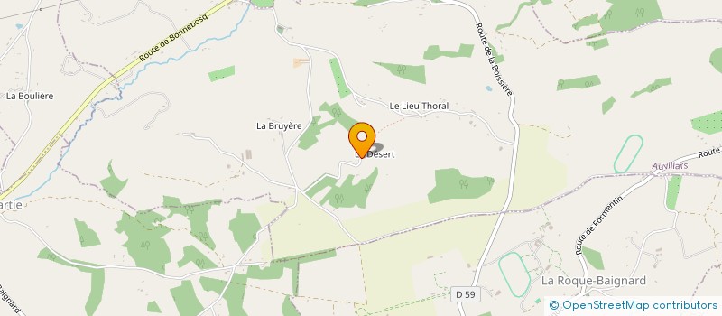 localisation de l'entreprise LALIETTE  AUVILLARS